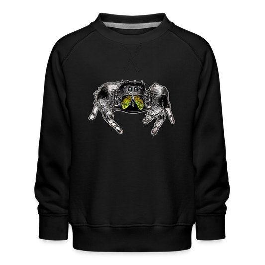 Kinder/ Teenager Pullover Phidippus regius Rastafari male - Schwarz