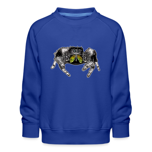 Kinder/ Teenager Pullover Phidippus regius Rastafari male - Royalblau