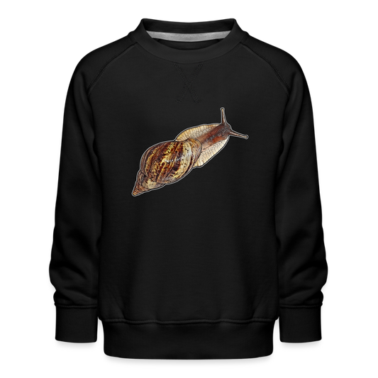 Kinder/ Teenager Pullover Achatina reticulata wildfarben - Schwarz