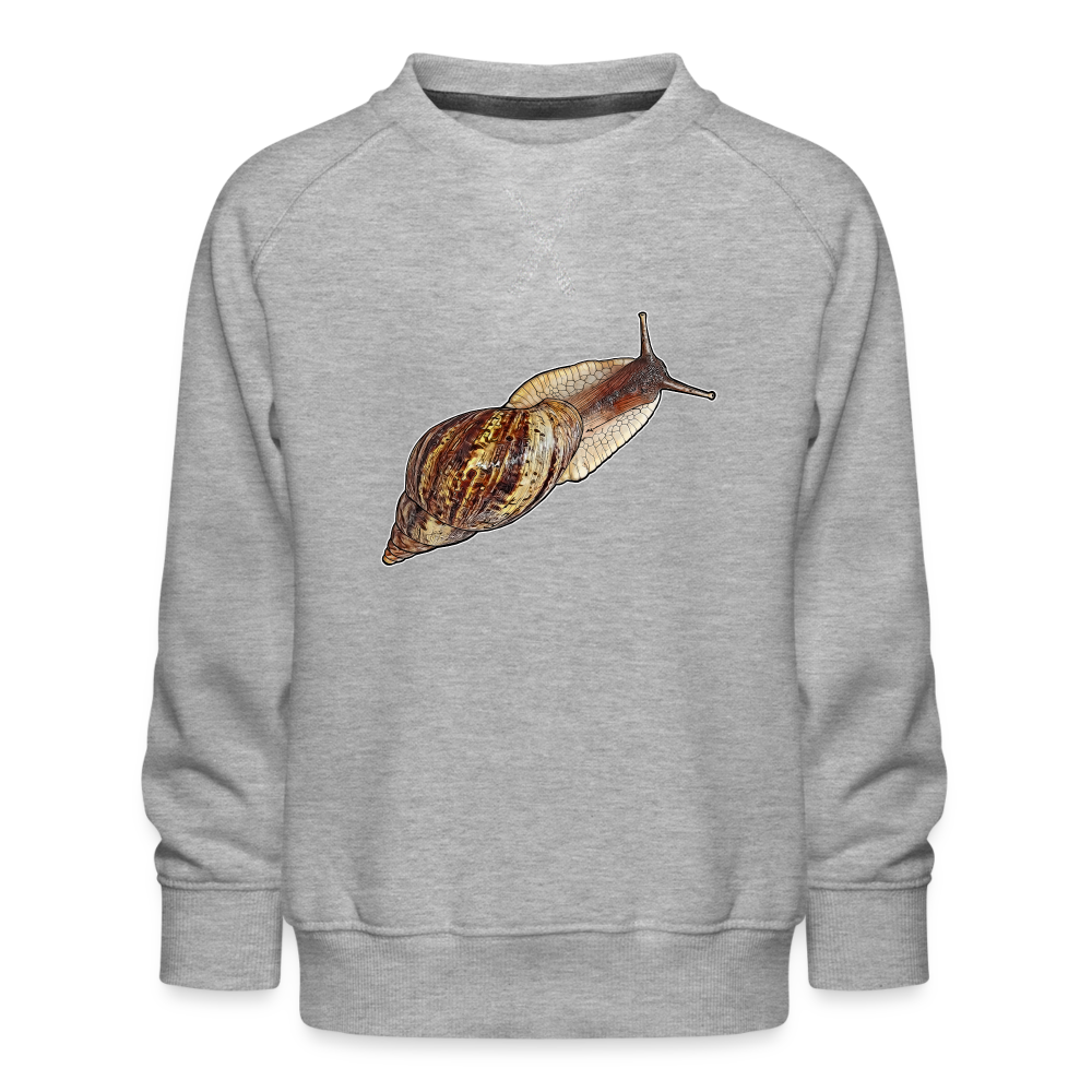 Kinder/ Teenager Pullover Achatina reticulata wildfarben - Grau meliert