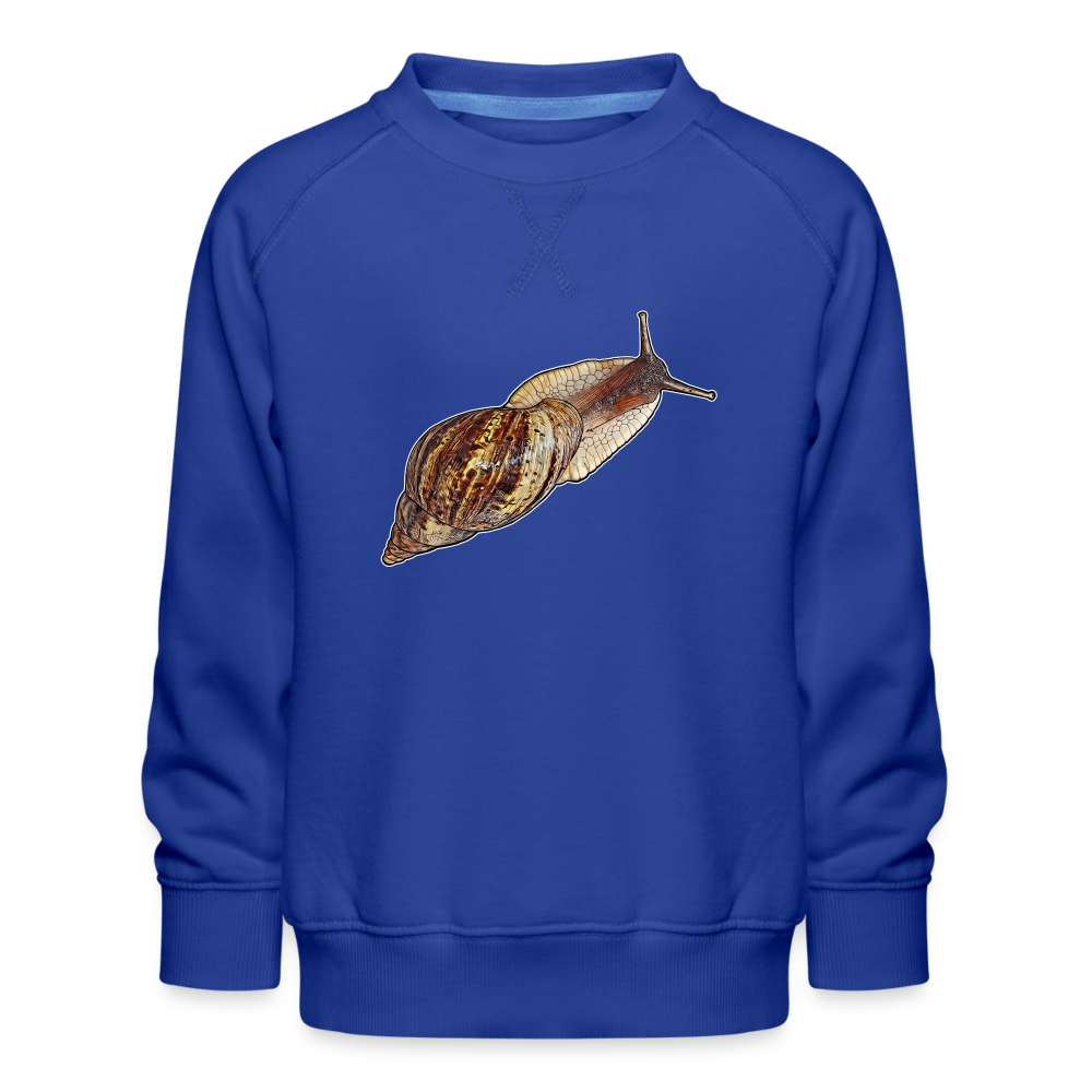 Kinder/ Teenager Pullover Achatina reticulata wildfarben - Royalblau
