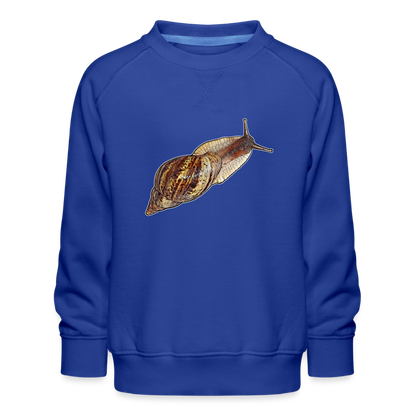 Kinder/ Teenager Pullover Achatina reticulata wildfarben - Royalblau