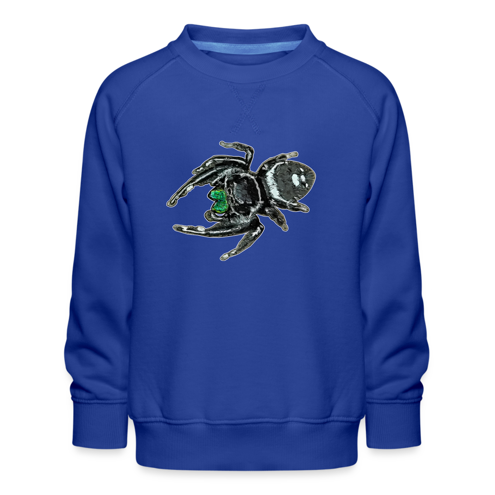 Kinder/ Teenager Pullover Phidippus regius White Bahamas male - Royalblau