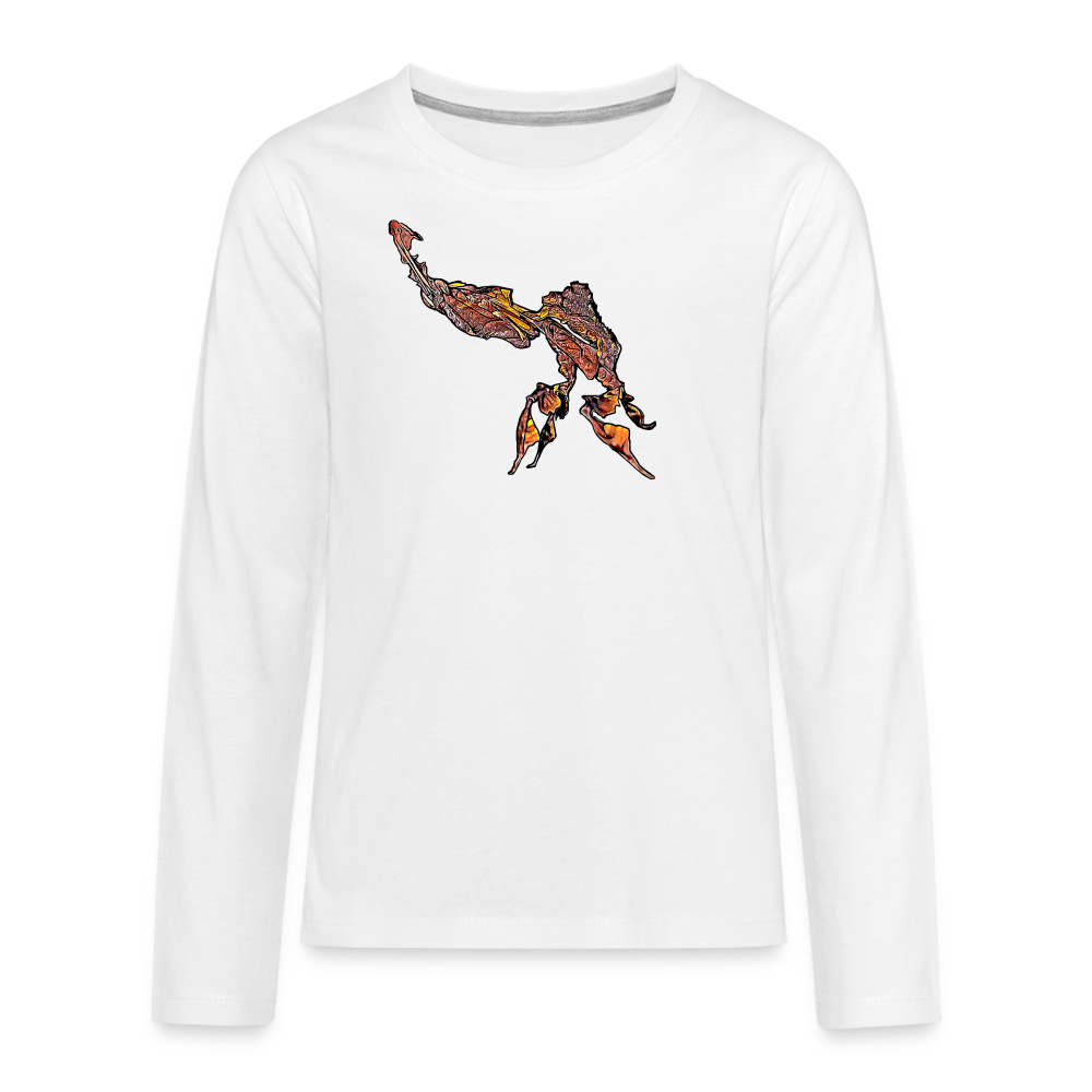 Teenager Longsleeve Phyllocrania paradoxa male - weiß