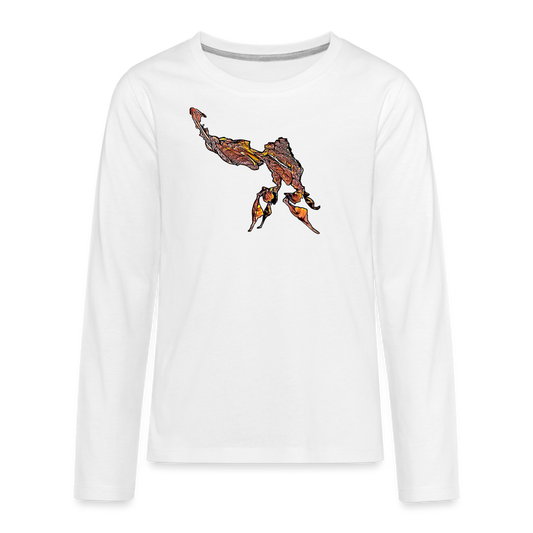 Teenager Longsleeve Phyllocrania paradoxa male - weiß