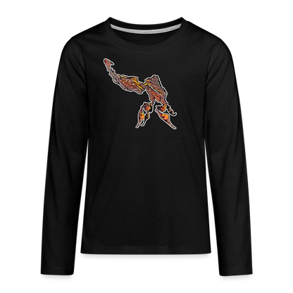 Teenager Longsleeve Phyllocrania paradoxa male - Schwarz