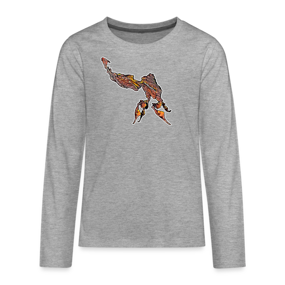 Teenager Longsleeve Phyllocrania paradoxa male - Grau meliert