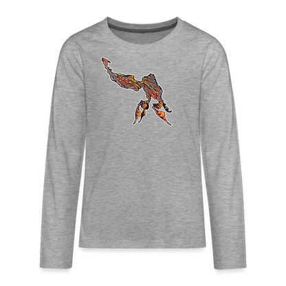Teenager Longsleeve Phyllocrania paradoxa male - Grau meliert