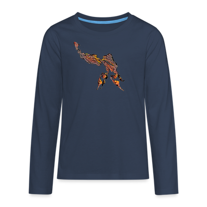 Teenager Longsleeve Phyllocrania paradoxa male - Navy