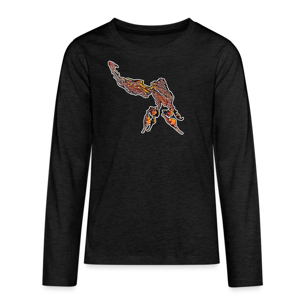 Teenager Longsleeve Phyllocrania paradoxa male - Anthrazit