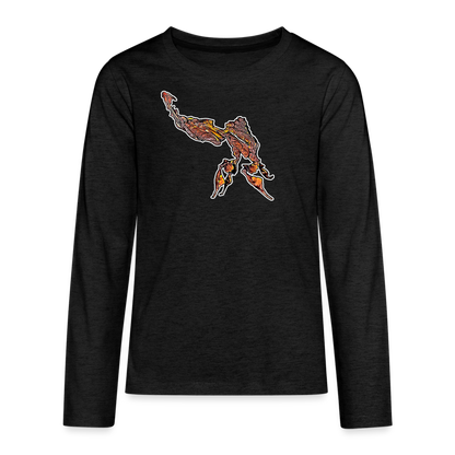 Teenager Longsleeve Phyllocrania paradoxa male - Anthrazit