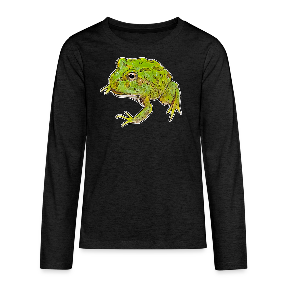 Teenager Longsleeve Ceratophrys cranwelli Peppermint Blue - Anthrazit