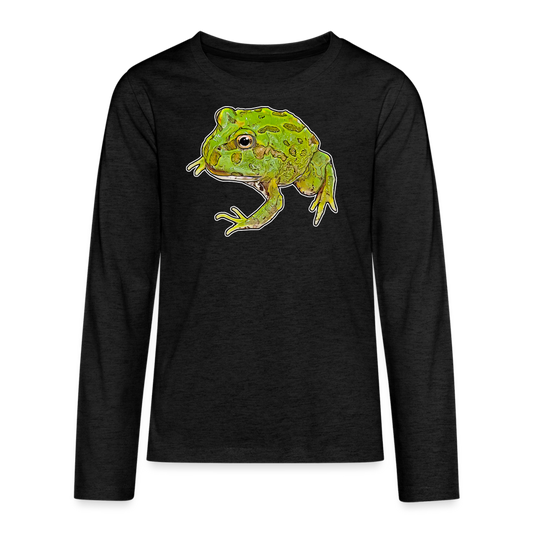 Teenager Longsleeve Ceratophrys cranwelli Peppermint Blue - Anthrazit