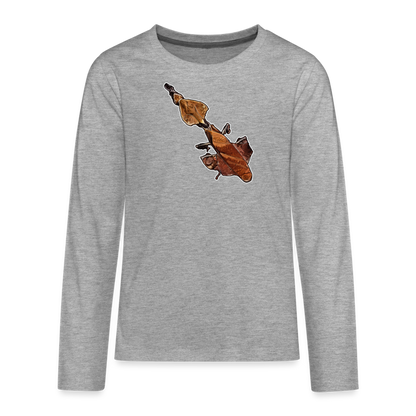 Teenager Longsleeve Phyllocrania paradoxa female - Grau meliert