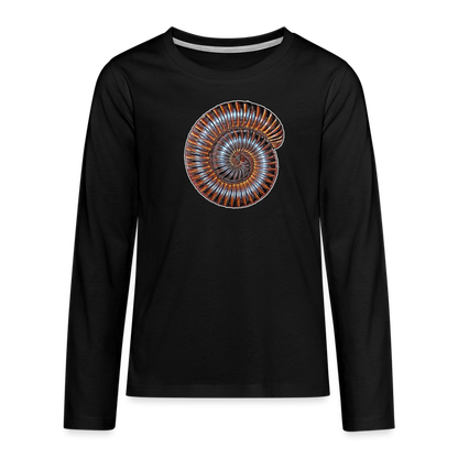 Teenager Longsleeve Archispirostreptus gigas - Schwarz