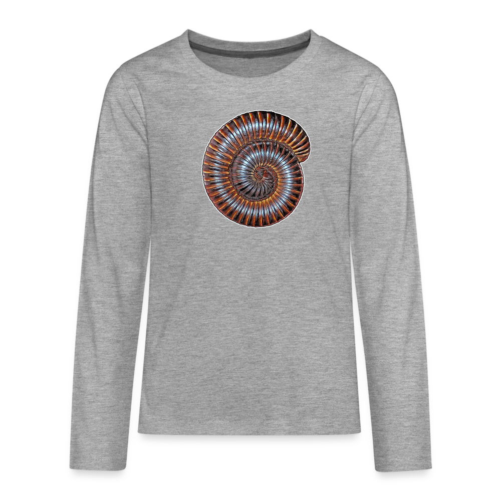 Teenager Longsleeve Archispirostreptus gigas - Grau meliert