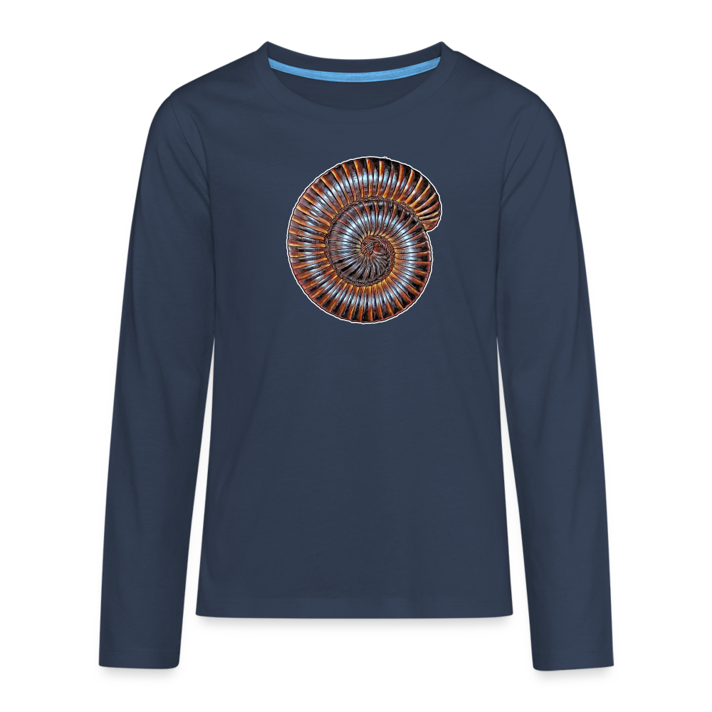 Teenager Longsleeve Archispirostreptus gigas - Navy