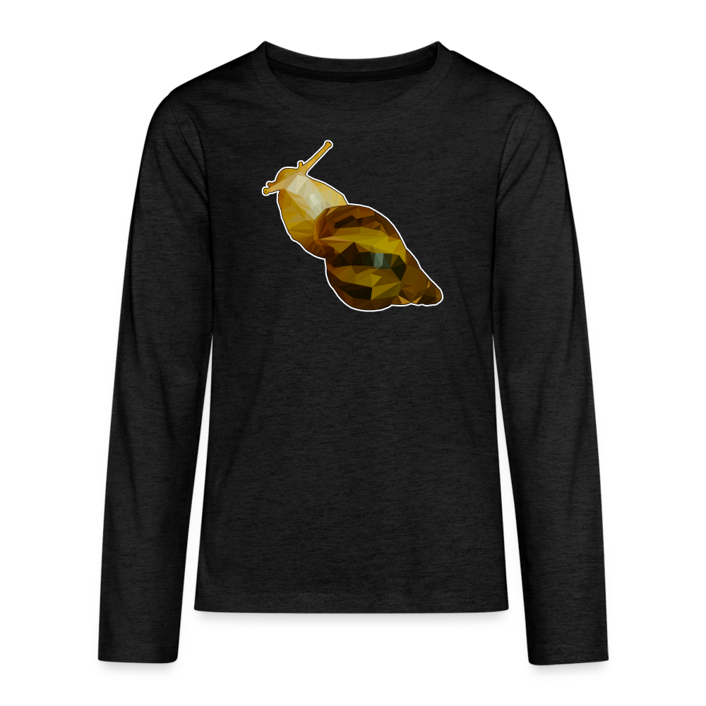 Teenager Longsleeve Achatina reticulata Low Poly - Anthrazit