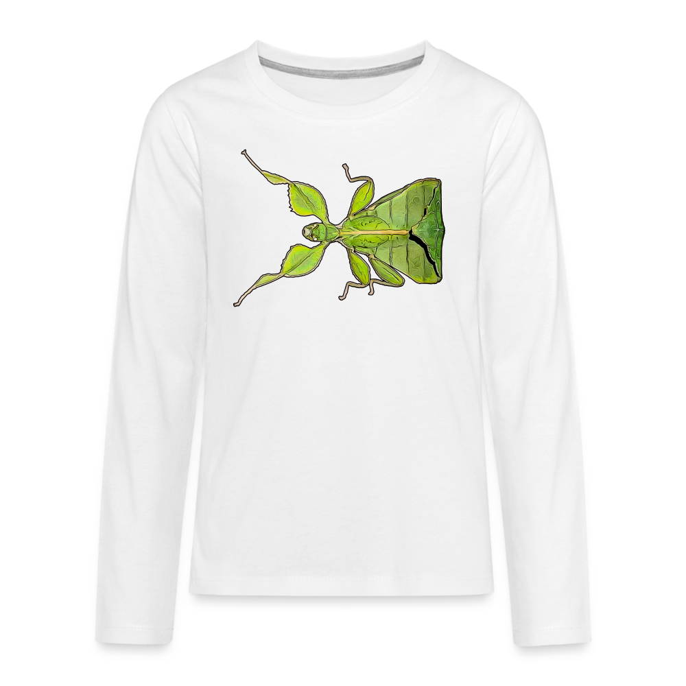 Teenager Longsleeve Phyllium philippinicum female - weiß