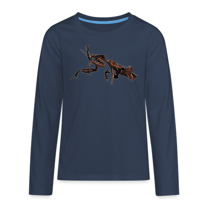 Teenager Longsleeve Phyllocrania paradoxa female 2 - Navy