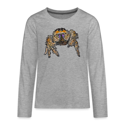 Teenager Longsleeve Phidippus regius Everglades female - Grau meliert