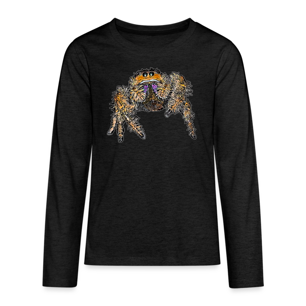 Teenager Longsleeve Phidippus regius Everglades female - Anthrazit