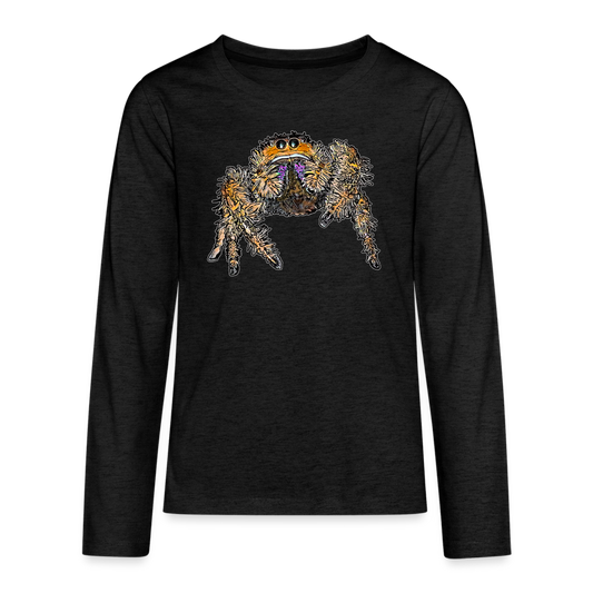 Teenager Longsleeve Phidippus regius Everglades female - Anthrazit