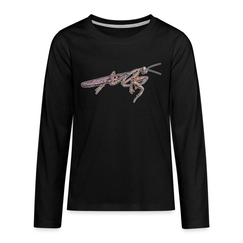 Teenager Longsleeve Rhombodera kirbyi male - Schwarz