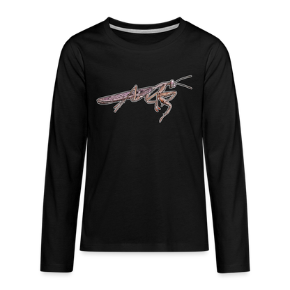 Teenager Longsleeve Rhombodera kirbyi male - Schwarz