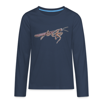 Teenager Longsleeve Rhombodera kirbyi male - Navy