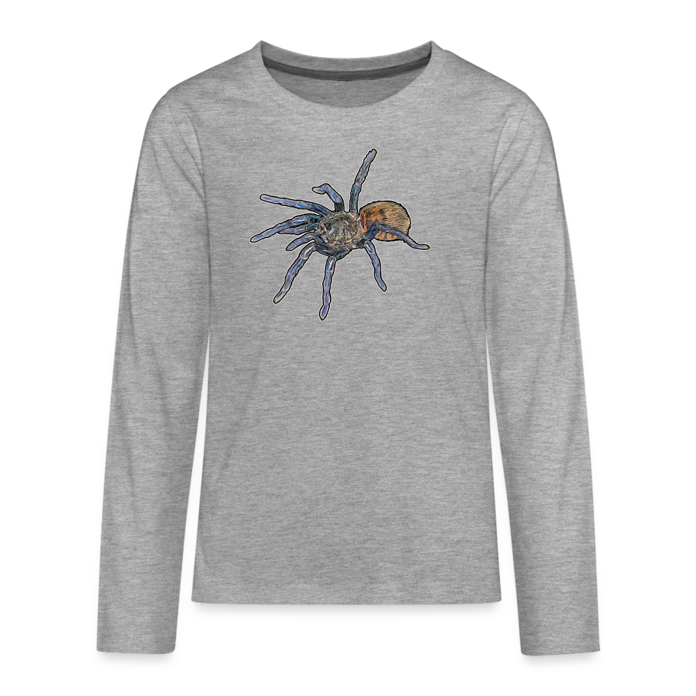 Teenager Longsleeve Chromatopelma cyaneopubescens - Grau meliert