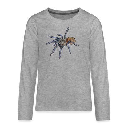 Teenager Longsleeve Chromatopelma cyaneopubescens - Grau meliert