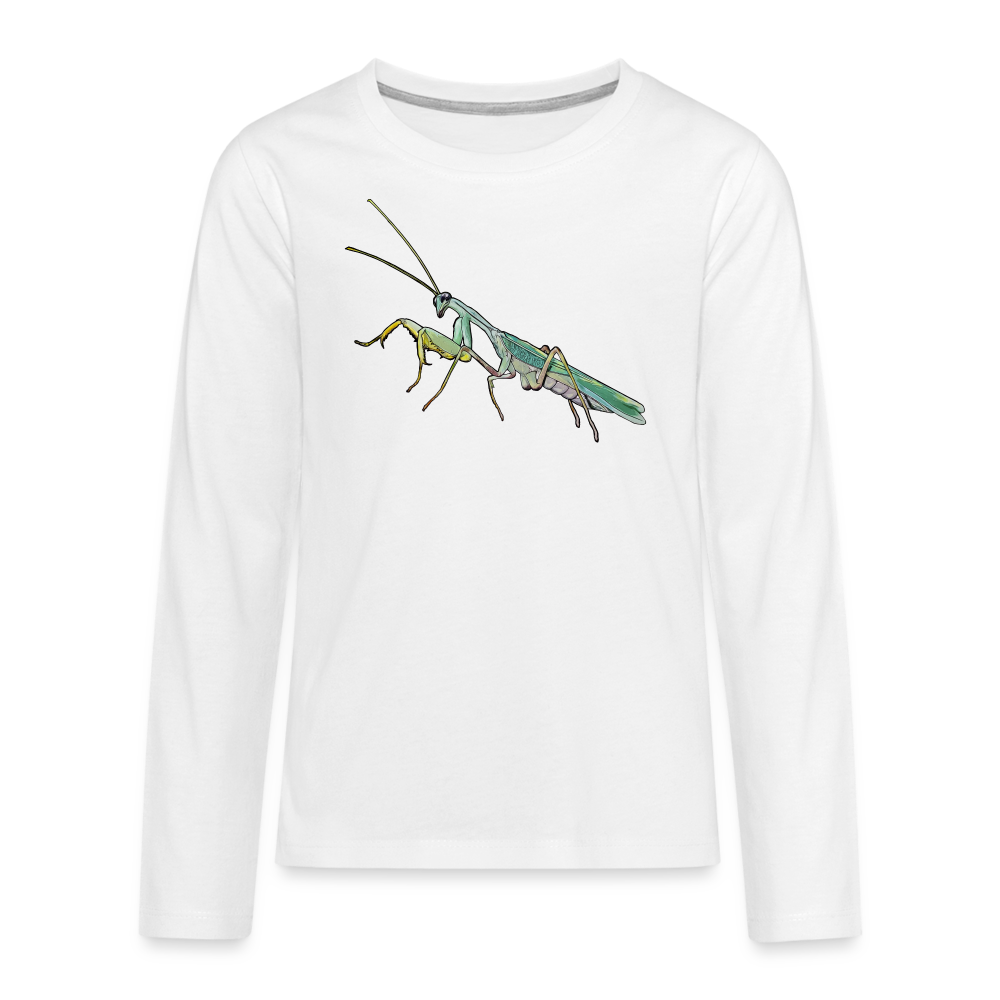 Teenager Longsleeve Sphodromantis lineola male - weiß
