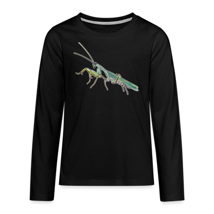 Teenager Longsleeve Sphodromantis lineola male - Schwarz