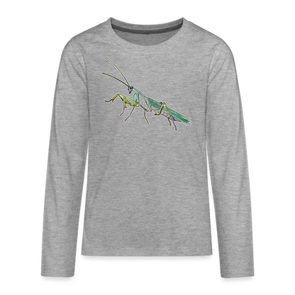 Teenager Longsleeve Sphodromantis lineola male - Grau meliert