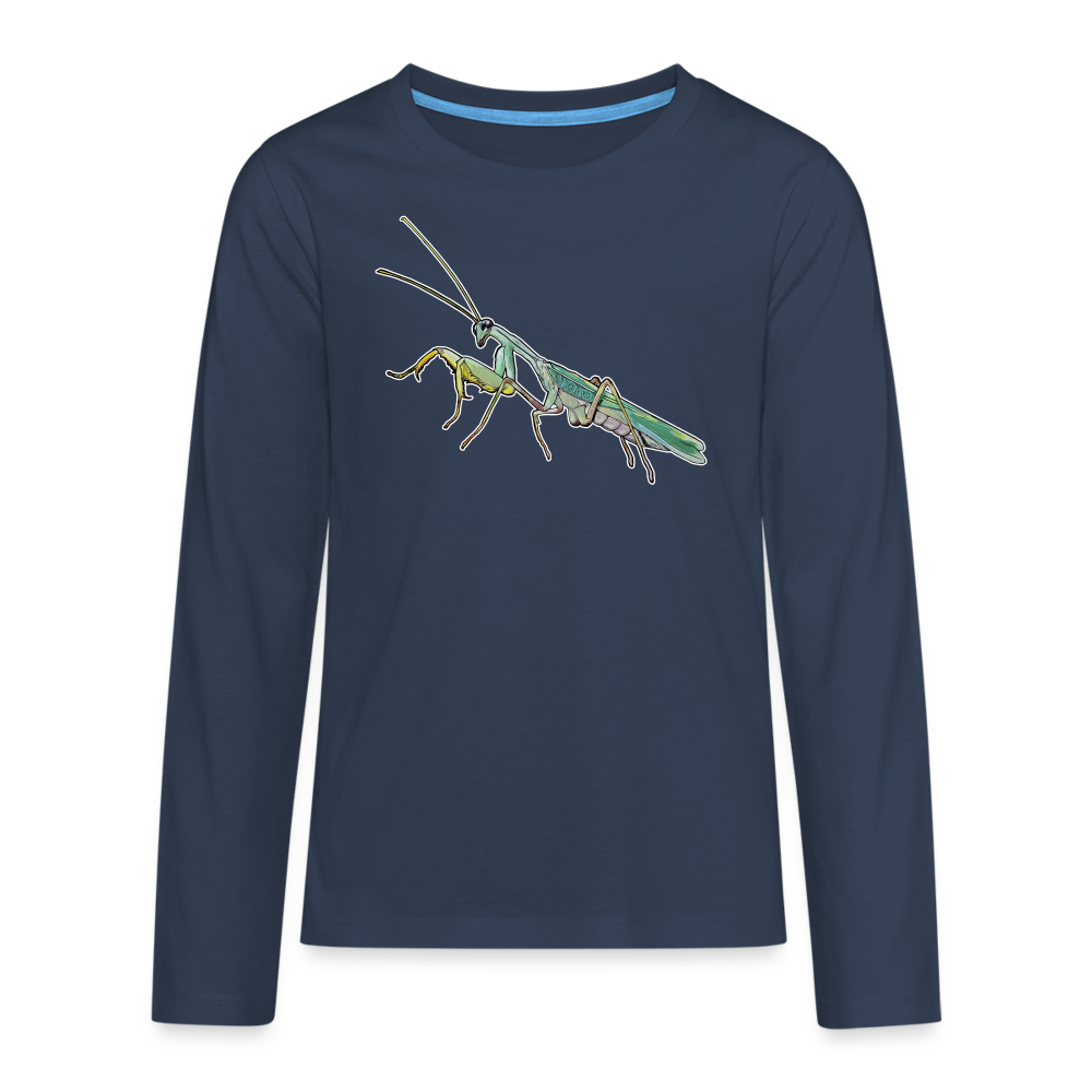 Teenager Longsleeve Sphodromantis lineola male - Navy