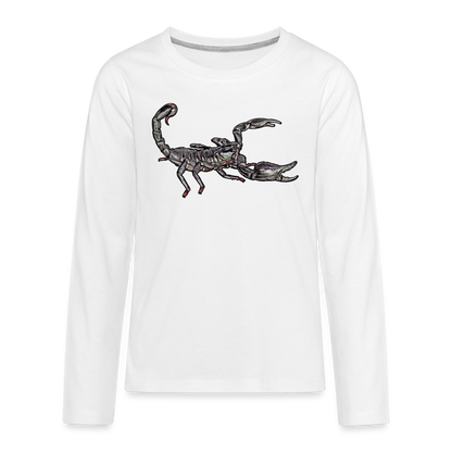 Teenager Longsleeve Heterometrus silenus - weiß