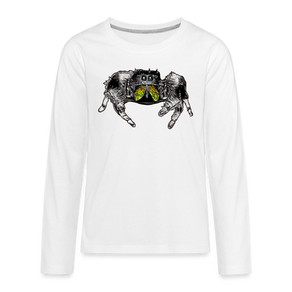 Teenager Longsleeve Phidippus regius Rastafari male - weiß
