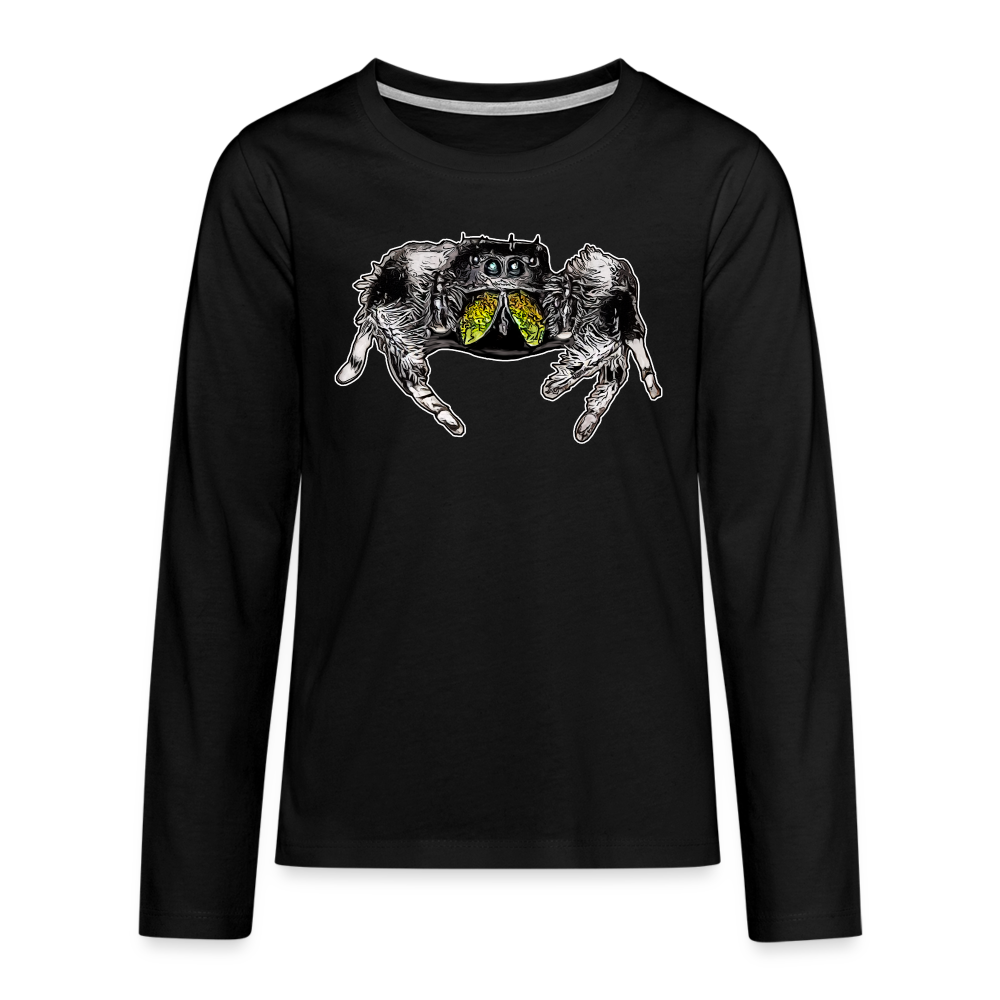 Teenager Longsleeve Phidippus regius Rastafari male - Schwarz