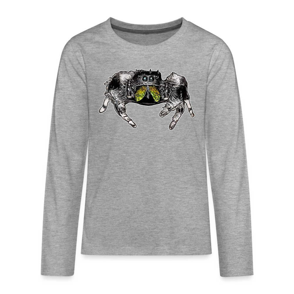 Teenager Longsleeve Phidippus regius Rastafari male - Grau meliert