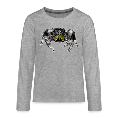 Teenager Longsleeve Phidippus regius Rastafari male - Grau meliert