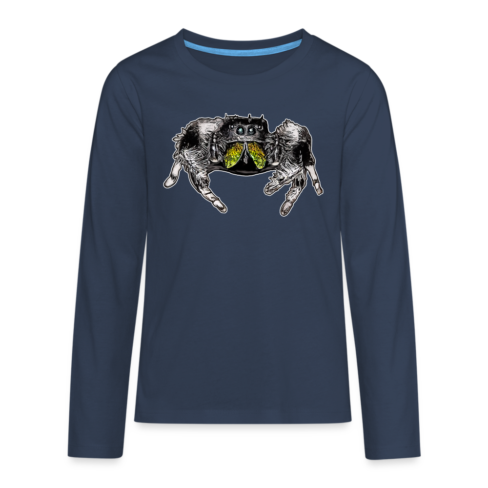 Teenager Longsleeve Phidippus regius Rastafari male - Navy
