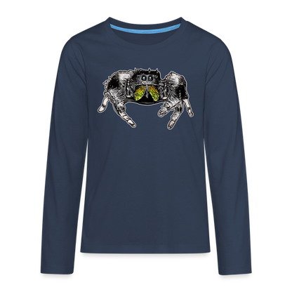 Teenager Longsleeve Phidippus regius Rastafari male - Navy