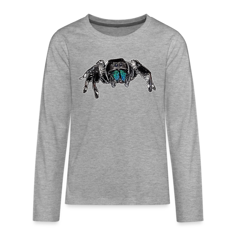 Teenager Longsleeve Phidippus regius Everglades male - Grau meliert