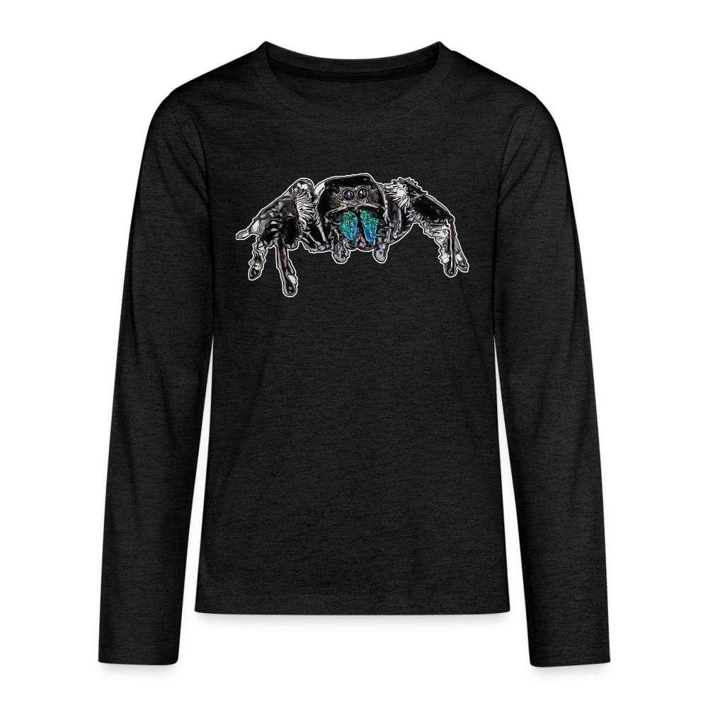 Teenager Longsleeve Phidippus regius Everglades male - Anthrazit