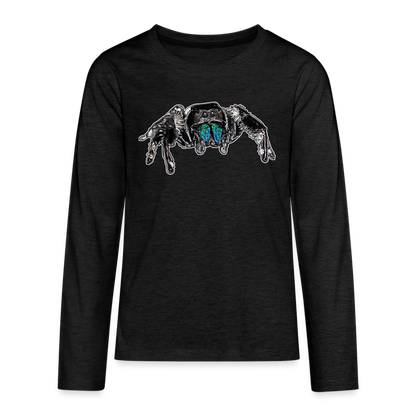 Teenager Longsleeve Phidippus regius Everglades male - Anthrazit