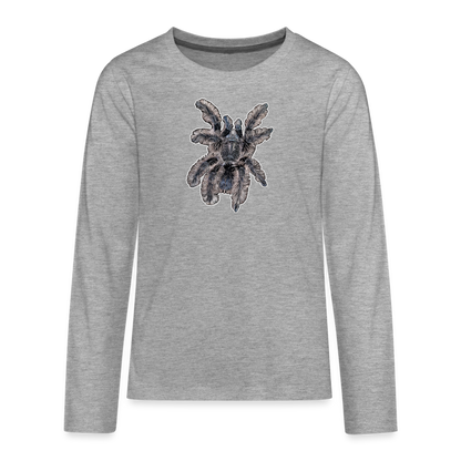 Teenager Longsleeve Tliltocatl albopilosus - Grau meliert