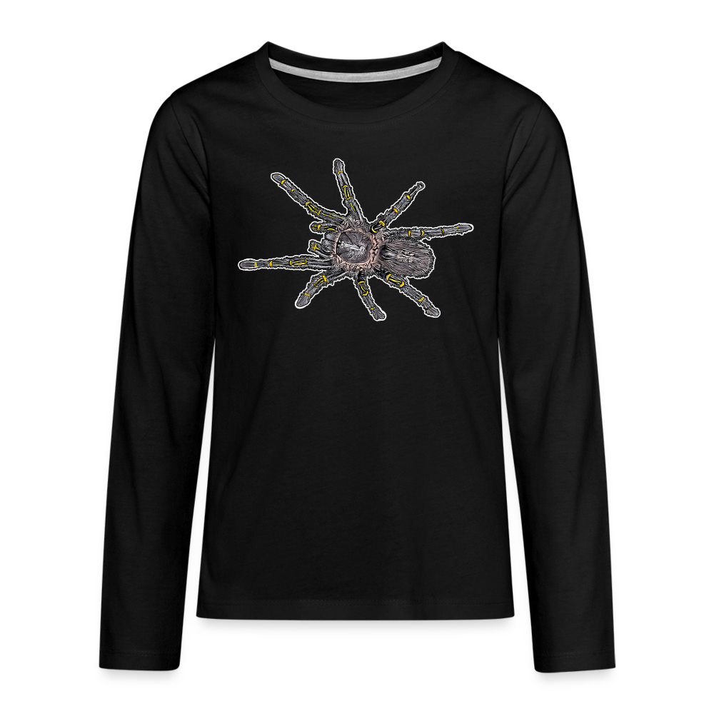 Teenager Longsleeve Grammostola pulchripes - Schwarz