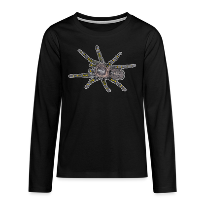 Teenager Longsleeve Grammostola pulchripes - Schwarz