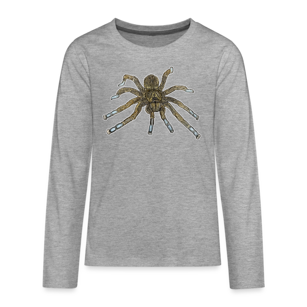 Teenager Longsleeve Idiothele mira - Grau meliert